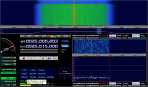 SDRX01B with LW antenna connected via ca. 5m long coax RG58